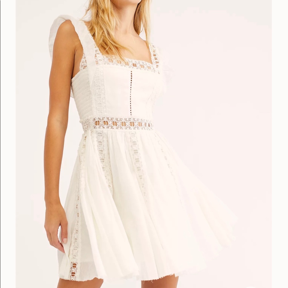 NWT Free people Verona dress white